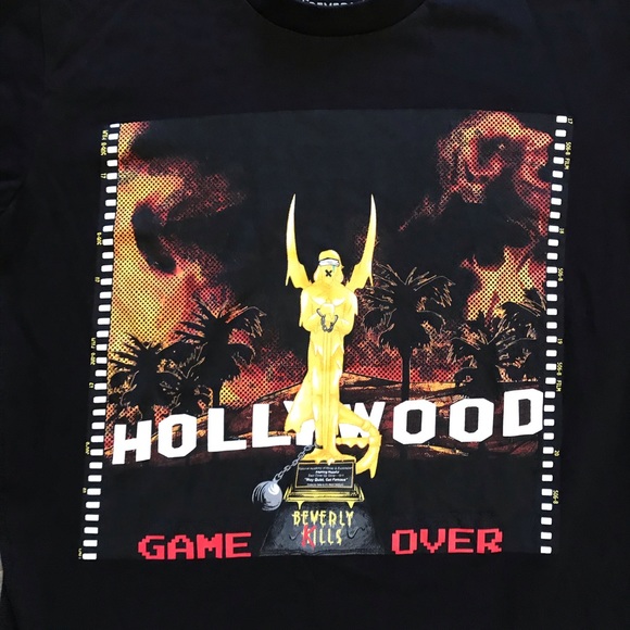 Beverly Kills T-Shirt Hollywood Game Over - Picture 2 of 4